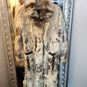 💯 percent vintage rabbit fur coat